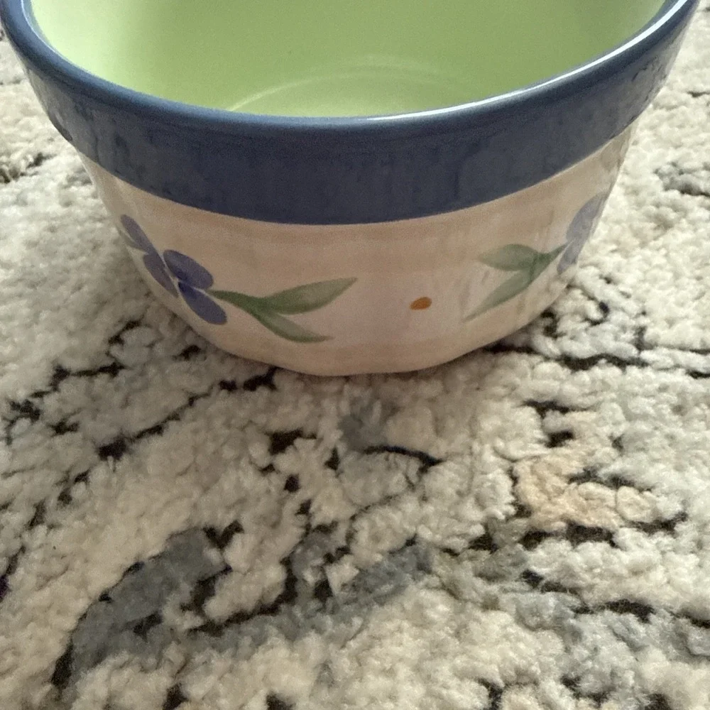 PFALTZGRAFF SUMMER BREEZE  STONEWARE 12 OUNCE DIP BOWL